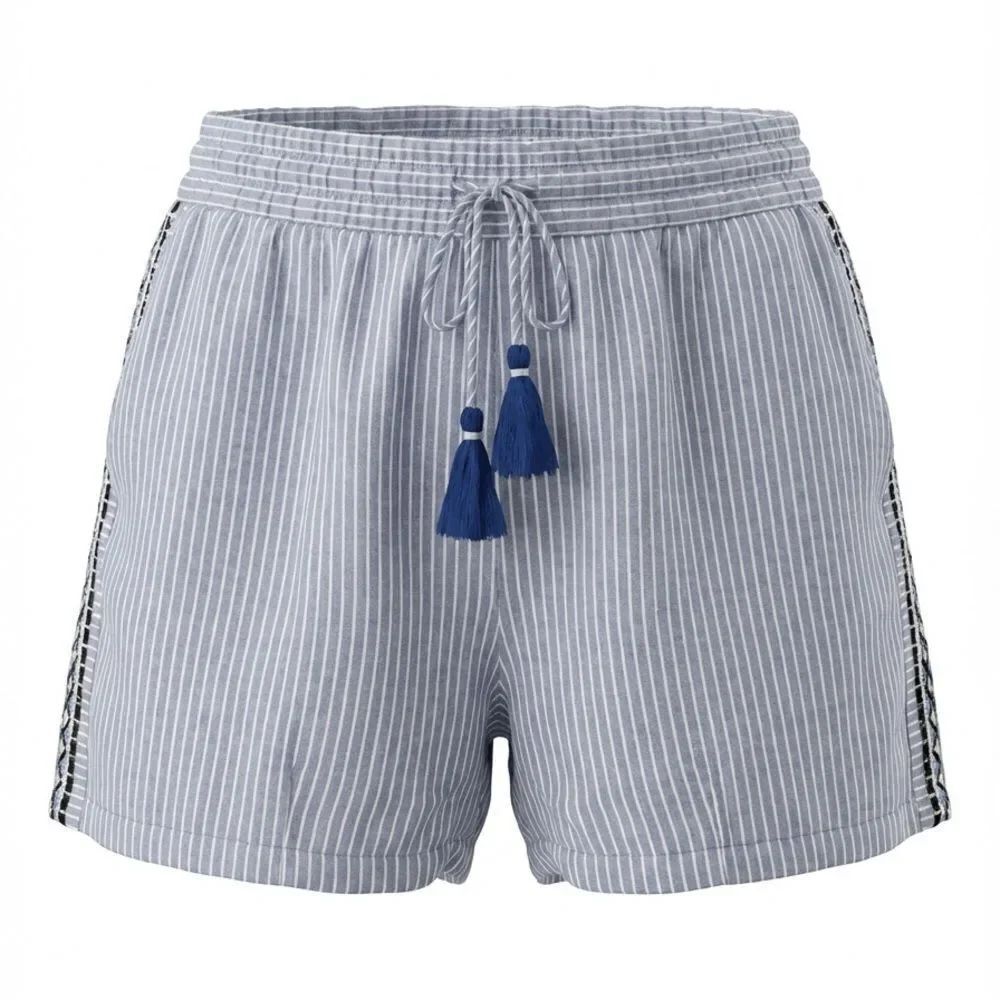 VINEYARD VINES GIRLS SWIMMING TRUNKS SIZE S BLUE WHITE STRIPES LINED